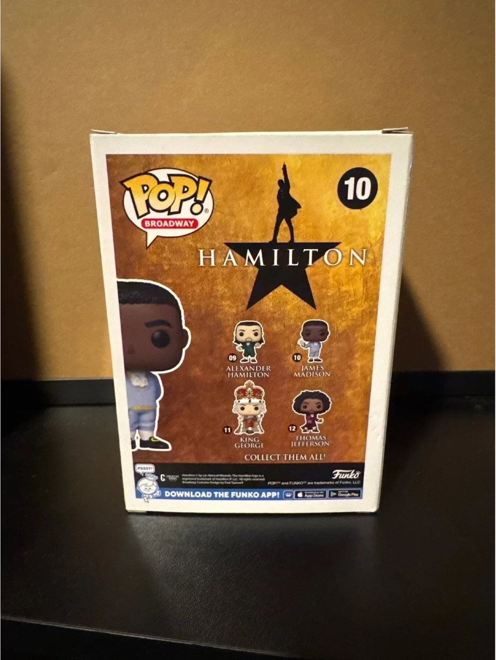 Funko Pop! Broadway Hamilton James Madison Vinyl Figure #10